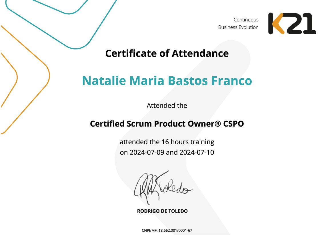 Certificado K21